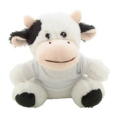 Remoo, RPET plush cow, white, AP844055
