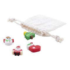 Sommaroy, set di gomme da cancellare natalizie, multicolore, AP845193