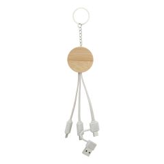 Mugory, portachiavi cavo di ricarica USB, naturale, AP864040