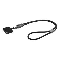 Fastly, 60W RPET mobile Lanyard-Kabel, Schwarz, AP864118-10
