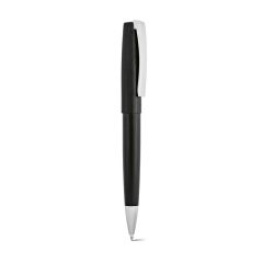 Hemingway Kugelschreiber rAluminium. Schwarz 2km Dokumental® Tinte, Schwarz, APN017-103