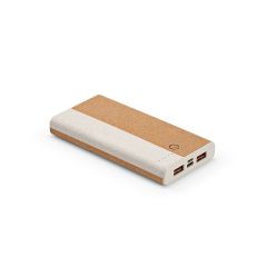 Archimedes Powerbank in sughero e paglia di grano 10000mAh, 15W, naturale, APW003-160