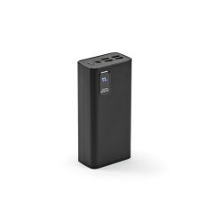 Hertz Powerbank rABS 30000mAh. Display LED. 22.5W ricarica laptop, nero, APW006-103