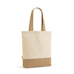 Puncak Shopping Bag rCotton 180gsm and Jute 275gsm, Natural, ASB012-160