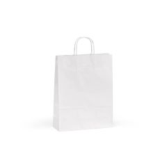 Etna M White Borsa Kraft FSC®. 90gsm. Made in Portugal, bianco, ASB016-106