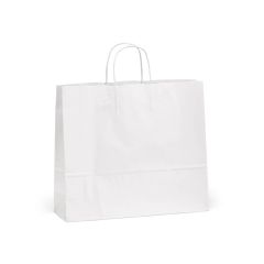 Borsa Etna XL White FSC® Kraft. 100gsm. Prodotto in Portogallo, bianco, ASB018-106