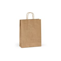 Borsa Vesuvio M Marrone riciclata FSC® Kraft. 115gsm. Prodotto in Portogallo, naturale, ASB020-160