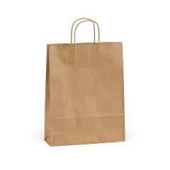 Borsa Vesuvio L marrone riciclata FSC® Kraft. 115gsm. Prodotto in Portogallo, naturale, ASB021-160