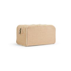 Rio Kosmetiktasche 260 gsm Jute mit Reißverschluss, natürlich, ATB005-160
