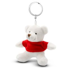Plüsch-Teddybär, Schlüsselanhänger | Davis, Weiß, HE690-02