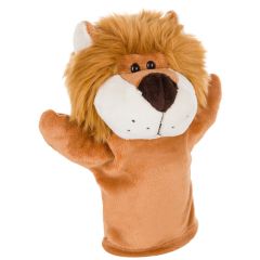 Leone di peluche, marionetta a mano | Hunter, marrone, HE697-16