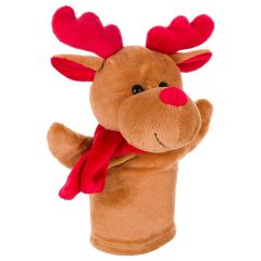 Renna di peluche, marionetta a mano | Dazzle, marrone, HE698-16