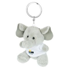 Plüsch-Elefant, Schlüsselanhänger | Hugo, grau, HE733-19