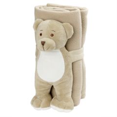 Orsetto di peluche con coperta | Phil, beige, HE771-20