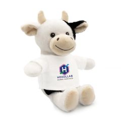 RPET Plüschkuh | Mootsy, Schwarz, HE789-88