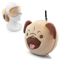 Cane di peluche, cuscino da viaggio, mascherina per gli occhi | Atta, beige, HE848-20