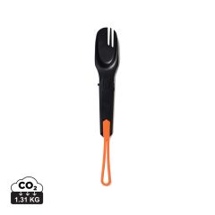 Nordic Drift Trail posate outdoor 4 in 1, nero, XDND500.0001