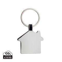 Portachiavi RCS in lega di zinco riciclata, argento, XDP191.6202