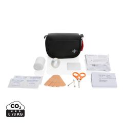 RCS reciklirani nubuk PU torbica set prve pomoći pogodan za slanje, crno, XDP265.401