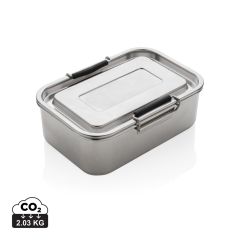 RCS lunch box in acciaio inox riciclato a tenuta anti-perdita, argento, XDP269.082