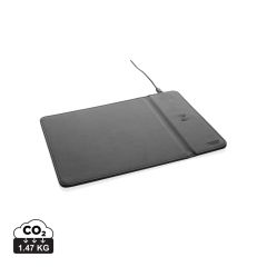 Swiss Peak RCS PU riciclato mousepad wireless da 10W, nero, XDP300.241