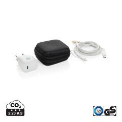 Boost RCS reciklirani PET 20W tip C set za punjenje 2 komada, crno, XDP301.2501