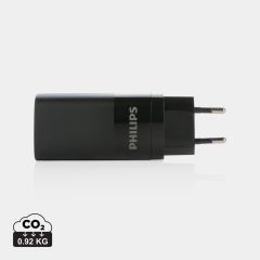 Caricabatterie da parete Philips 65W ultra veloce PD 3 porte USB, nero, XDP301.281
