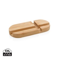 Supporto per tablet e telefono in bambù, marrone, XDP301.379