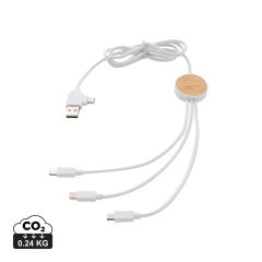 RCS recycled plastic Ontario 6-in-1 cable, white, XDP302.463
