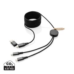 Terra RCS reciklirani PET 3 metrski 4-v-1 kabel, siva, XDP302.6402