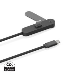 Aluvia RCS 65W PD Cable with adjustable phone stand, black, XDP302.7401