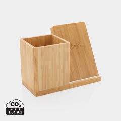 Calgary bamboo 10W wireless charger, brown, XDP308.479