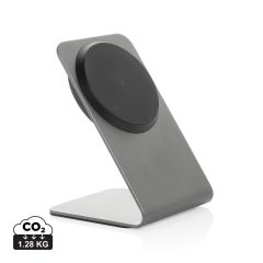 Terra aluminium 15W magnetic wireless charging phone stand, grey, XDP309.1002