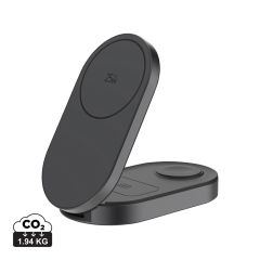 Quantum ultra-fast 3-in-1 25W Foldable Wireless Charger, grey, XDP309.1302