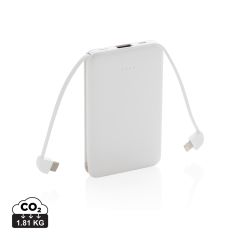 5.000 mAh Pocket Powerbank with integrated cables, XDP322.08-B89D0B35
