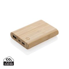 Bamboo 5.000 mAh prenosna polnilna baterija, rjava, XDP322.259