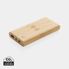 Bamboo 8.000 mAh 5W powerbank wireless, marrone, XDP322.359