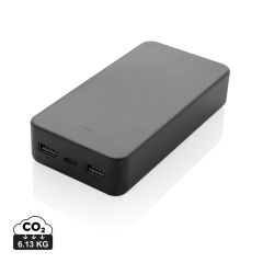 Boostcore RCS recycled plastic powerbank 20.000mAh USB C, black, XDP322.5701