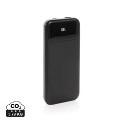 Turbopack RCS rplastic powerbank 10.000 integrated cables, black, XDP322.5801