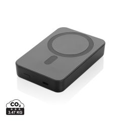 Amporia RCS plastica riciclata powerbank magnetica 10.000mAh, nero, XDP322.8901
