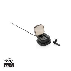 TWS earbuds in wireless charging case, black, XDP329.121