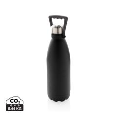 Borraccia grande RCS in acciaio inossidabile riciclato 1.5L, nero, XDP435.511