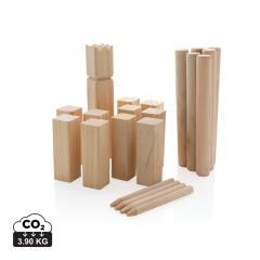 Wooden kubb set, brown, XDP453.519