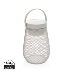 Stolna lampa Aurora RCS od reciklirane plastike, punjiva preko USB-a, siva, XDP513.7502