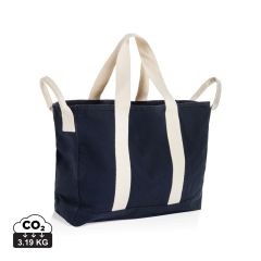 Borsa da spiaggia BEAU AWARE™ 400gsm tela riciclata, con manico laterale, XDP763.55-925106ED