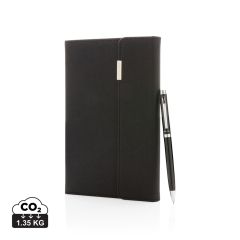 Set notebook Deluxe A5 e penna Swiss Peak, nero, XDP772.921