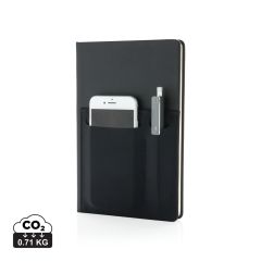 Notebook Deluxe A5 con tasche intelligenti, nero, XDP773.011