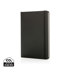 Notebook A5 standard con copertina rigida in PU, nero, XDP773.241