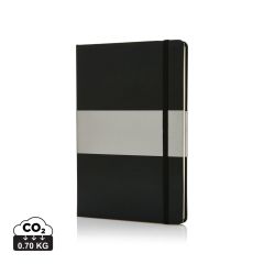 Deluxe hardcover A5 notebook, black, XDP773.531