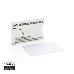 RFID zaščitna kartica proti skimmingu z aktivnim motilnim čipom, bela, XDP820.523